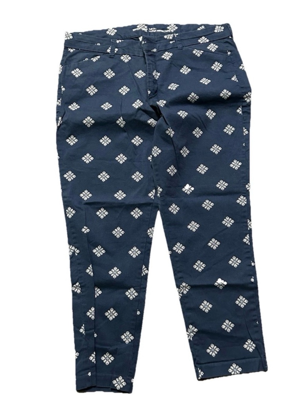 Women’s Khaki By Gap Navy Blue Pants Design Size 14 - Picture 2 of 3